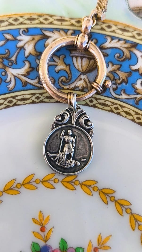 Medalla plaqué antigua